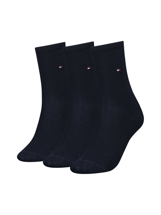 Tommy Hilfiger - TH W Flag -sukat 3-pack - 001 MIDNIGHT BLUE | Stockmann - photo 1