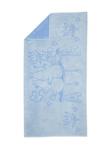 Moomin Arabia - Rätik Love 70 x 140 cm - BLUE Moomin Arabia - Rätik Love 70 x 140 cm - BLUE | Stockmann