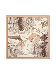 Burberry - Etched Knight Cashmere -huivi - C3470 TAUPE BEIGE | Stockmann