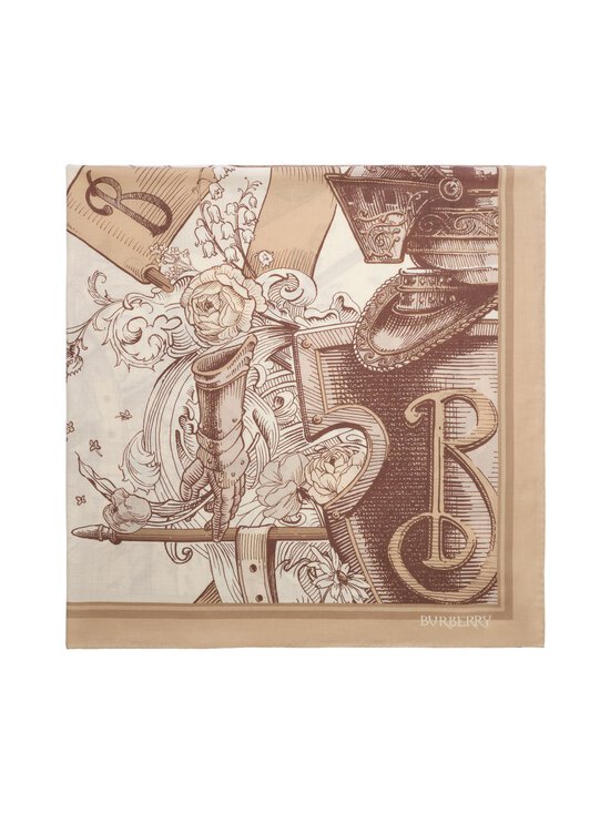 Burberry - Etched Knight Cashmere -huivi - C3470 TAUPE BEIGE | Stockmann - photo 2