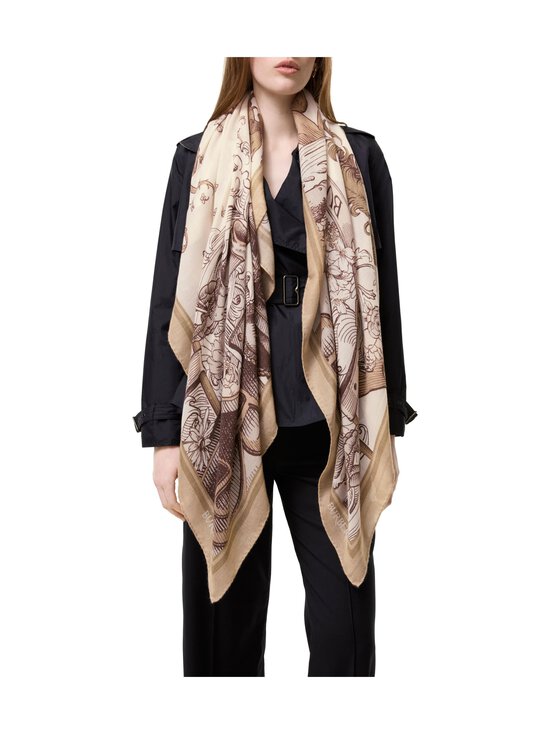 Burberry - Etched Knight Cashmere -huivi - C3470 TAUPE BEIGE | Stockmann - photo 4