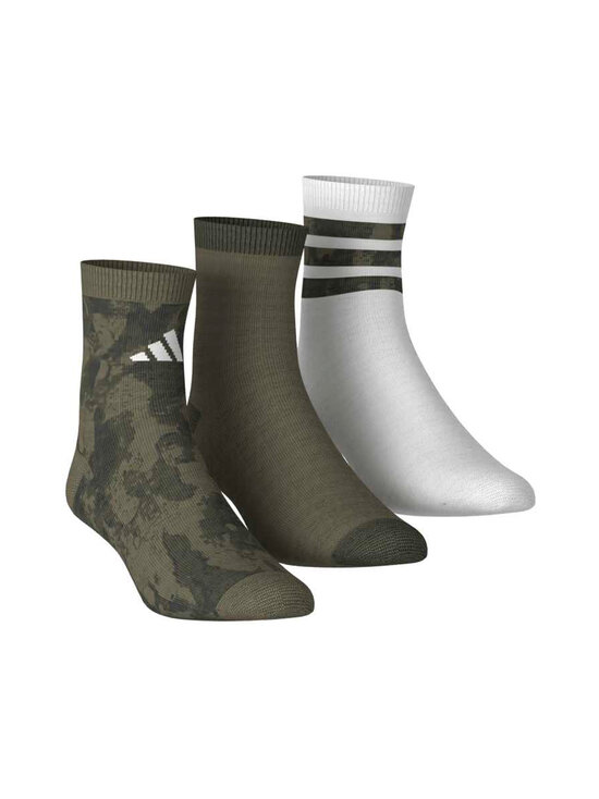 adidas Sportswear - Sokid Camo, 3 paari - KR2466 OLISTR/OLISTR/WHITE | Stockmann - photo 7