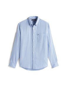 Tommy Hilfiger - Flannel Dobby -kauluspaita - C1O BREEZY BLUE | Stockmann