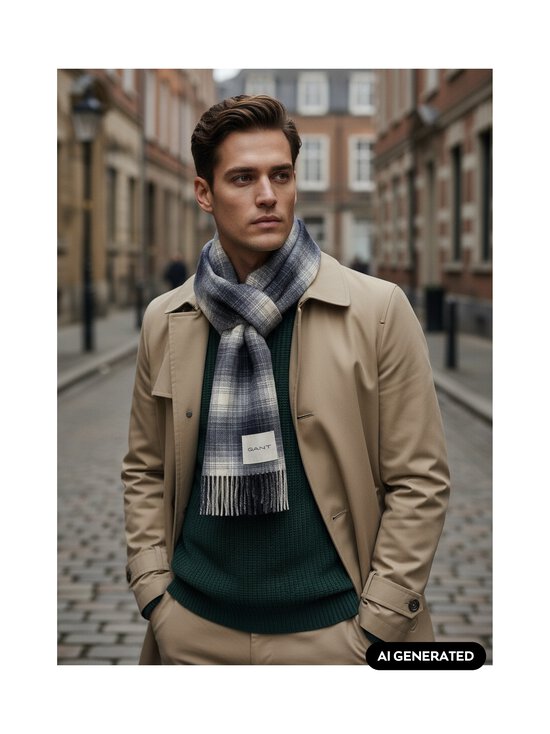 GANT - Vilnas šalle - 433 EVENING BLUE | Stockmann - photo 2
