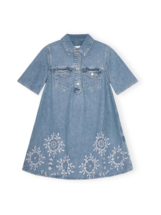 Broderie Anglaise Mini -farkkumekko