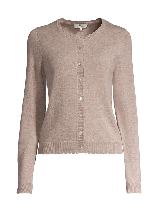 RM by Rosemunde - Sofia Scallop Edge -neuletakki - 293 LIGHT BROWN MELANGE | Stockmann - photo 1