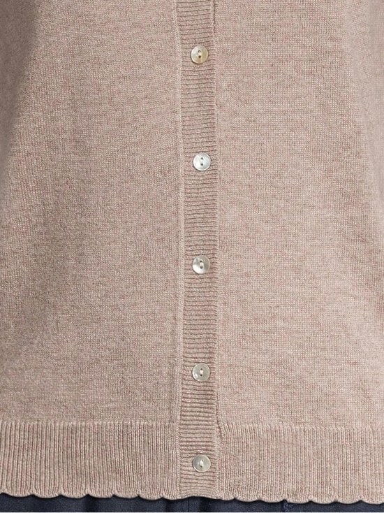 RM by Rosemunde - Sofia Scallop Edge -neuletakki - 293 LIGHT BROWN MELANGE | Stockmann - photo 4