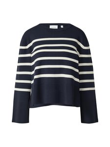 Comma - Knit With Stripes -neulepusero - 59G6 NAVY WHITE STRIBE | Stockmann