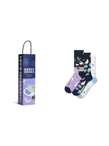 Happy Socks - Oyster Dinner Gift Set -sukat 3-pack - 6500 NAVY | Stockmann
