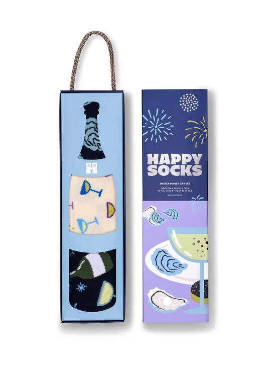 Happy Socks - Oyster Dinner Gift Set -sukat 3-pack - 6500 NAVY | Stockmann - photo 2