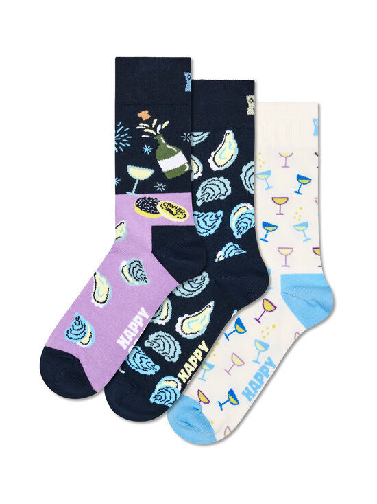 Happy Socks - Oyster Dinner Gift Set -sukat 3-pack - 6500 NAVY | Stockmann - photo 4