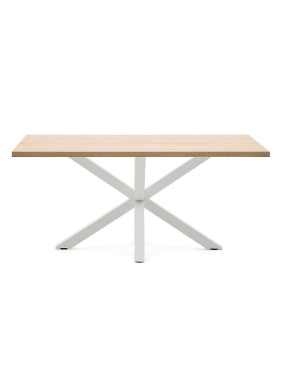 Kave Home - Argo-ruokapöytä tammenvärinen melamiini / valkoinen 160 x 100 cm - BROWN | Stockmann - photo 1