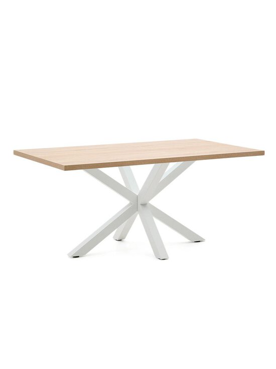 Kave Home - Argo-ruokapöytä tammenvärinen melamiini / valkoinen 160 x 100 cm - BROWN | Stockmann - photo 2