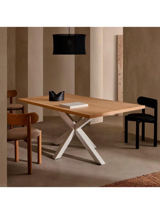 Kave Home - Argo-ruokapöytä tammenvärinen melamiini / valkoinen 160 x 100 cm - BROWN | Stockmann - photo 6