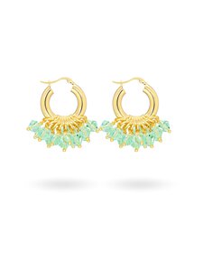 Annele - Garden Goddess kristāla auskari - MINT GREEN | Stockmann