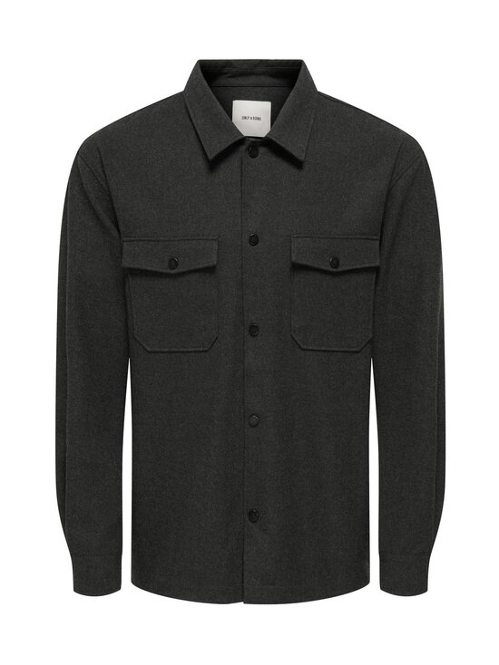 Only & Sons - Onsmark Brushed Overshirt jaka - DARK GREY MELANGE | Stockmann - photo 1