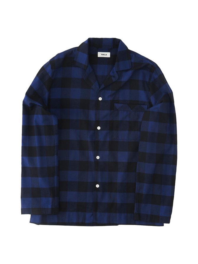 Flannel pajama top
