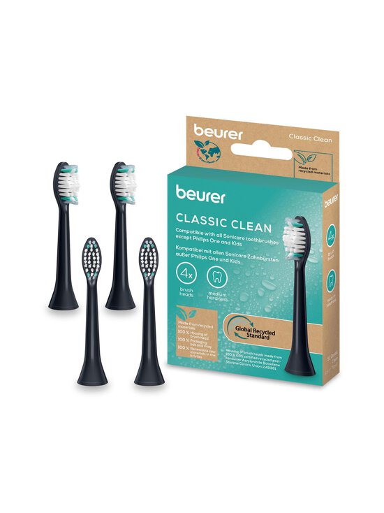 Beurer - Classic Clean Sonic -vaihtoharja 4 kpl - BLACK BLACK | Stockmann - photo 1