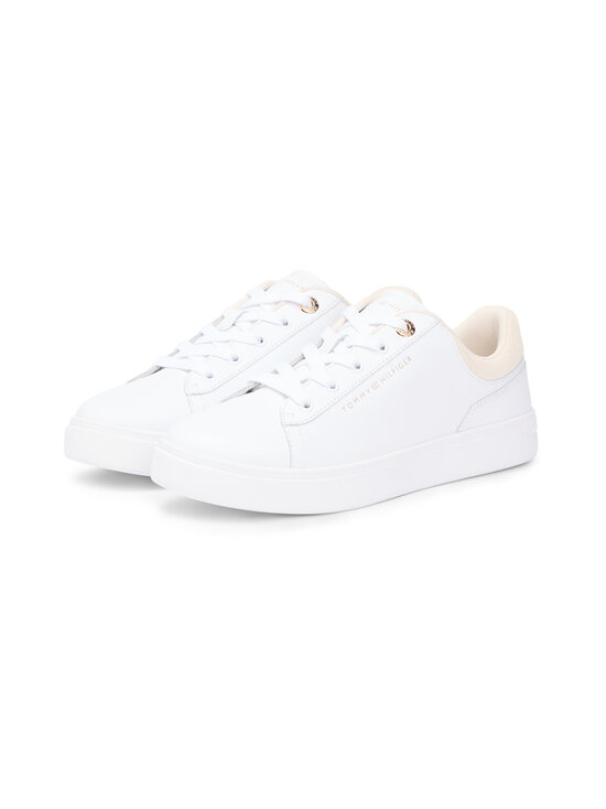 Tommy Hilfiger - Casual Cupsole -sneakerit - 0K4 WHITE/SOFT CREAM | Stockmann - photo 4