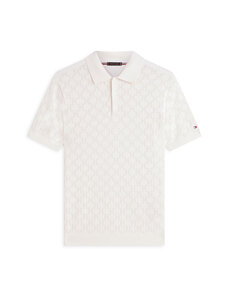 Tommy Hilfiger - Pointelle-kuvioitu pikeepaita - Z00 IVORY PETAL | Stockmann