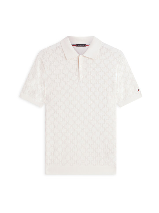 Tommy Hilfiger - Pointelle-kuvioitu pikeepaita - Z00 IVORY PETAL | Stockmann - photo 1