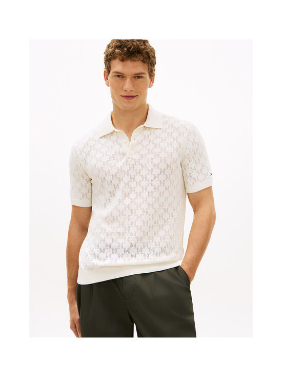 Tommy Hilfiger - Pointelle-kuvioitu pikeepaita - Z00 IVORY PETAL | Stockmann - photo 5