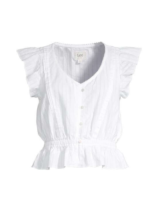 Lee - Ruffle Sleeve -pusero - BRIGHT WHITE | Stockmann - photo 1