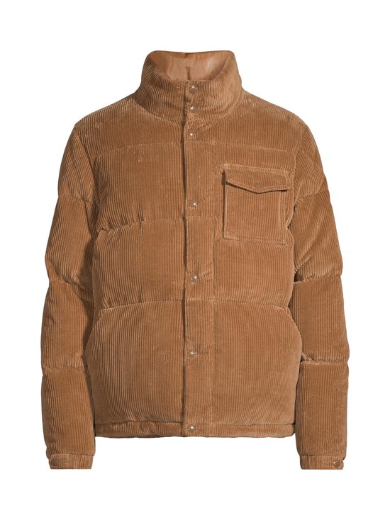 Moncler - Serrant-vakosamettinen untuvatakki - 26I BROWN | Stockmann - photo 1