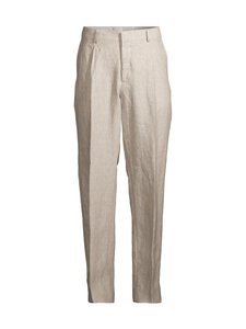 Michael Kors - Pure Linen Pleated -housut - 245 BEIGE | Stockmann