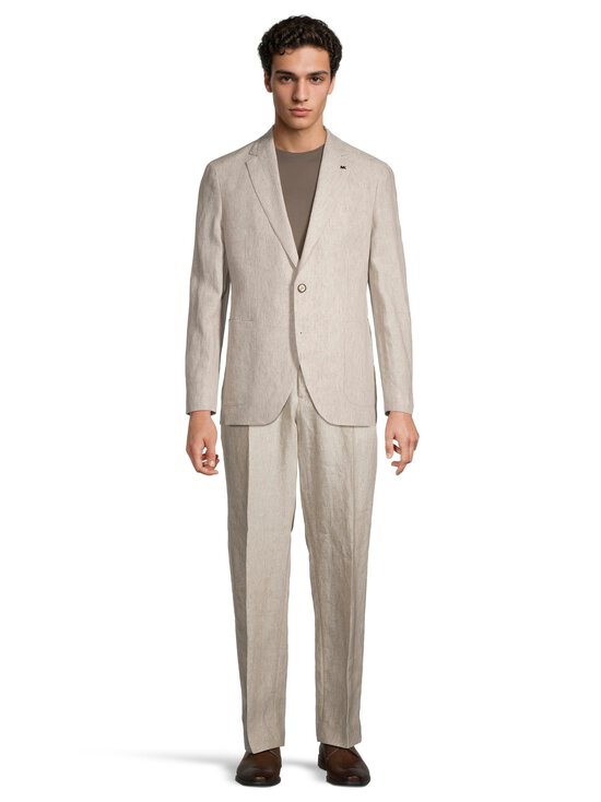 Michael Kors - Pure Linen Pleated -housut - 245 BEIGE | Stockmann - photo 3