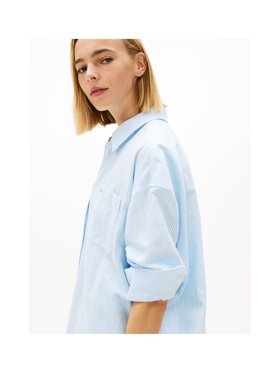 Tommy Jeans - Linen Blend -paitamekko - 0A6 LIGHT POWDERY BLUE / STRIPE | Stockmann - photo 5