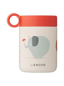Liewood - Toidupurk Kiani Printed Food Jar - 2334 CIRCUS / SANDY | Stockmann