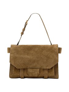 Allsaints - Ursa Suede Satchel -nahkalaukku - BISCUIT BROWN | Stockmann