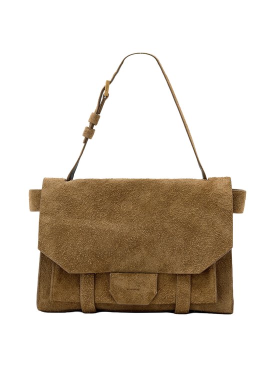 Allsaints - Ursa Suede Satchel -nahkalaukku - BISCUIT BROWN | Stockmann - photo 1