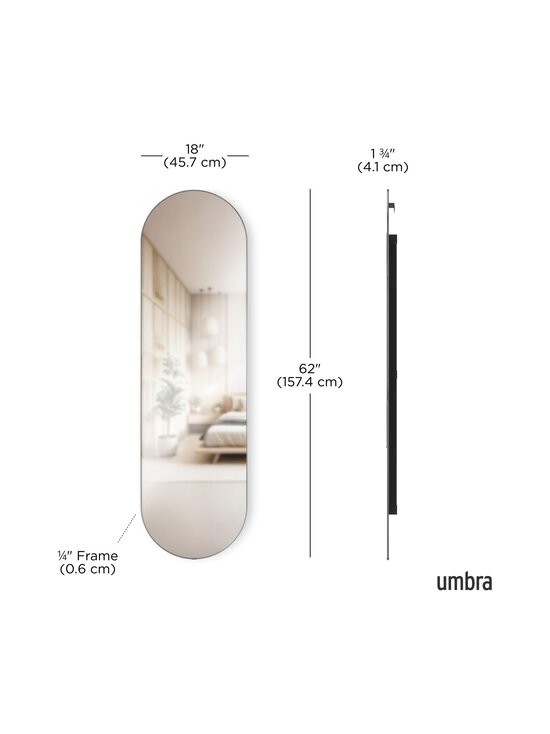 Umbra - Hubba Pill -peili 45 x 157 cm - TITANIUM | Stockmann - photo 7