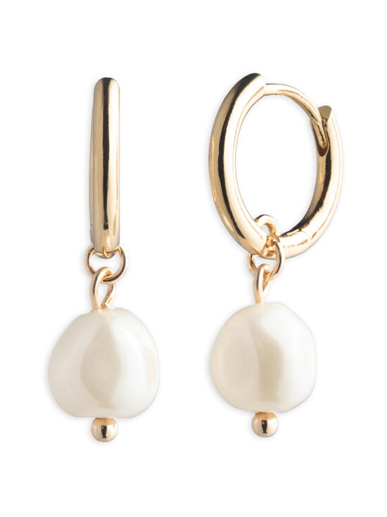 Lauren Ralph Lauren - Kõrvarõngad Regina Huggie 15 mm - GLD/WHITE | Stockmann - photo 1
