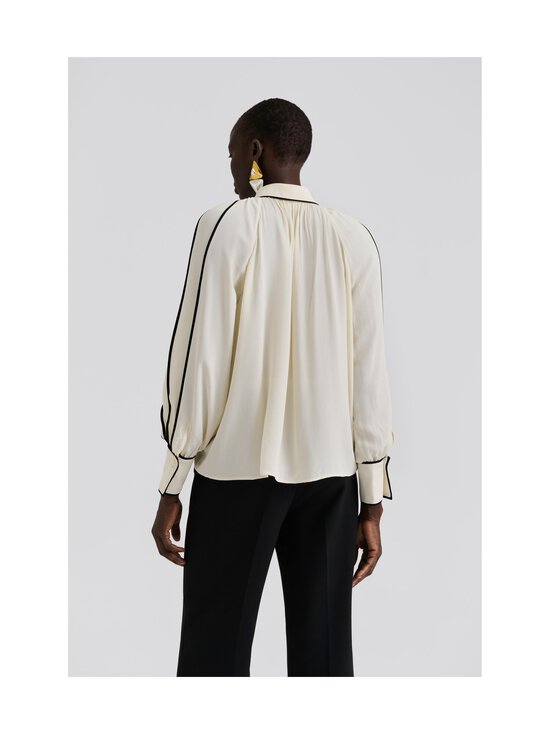 Malina - Bea Contrast Edge Chiffon-pusero - VANILLA | Stockmann - photo 3
