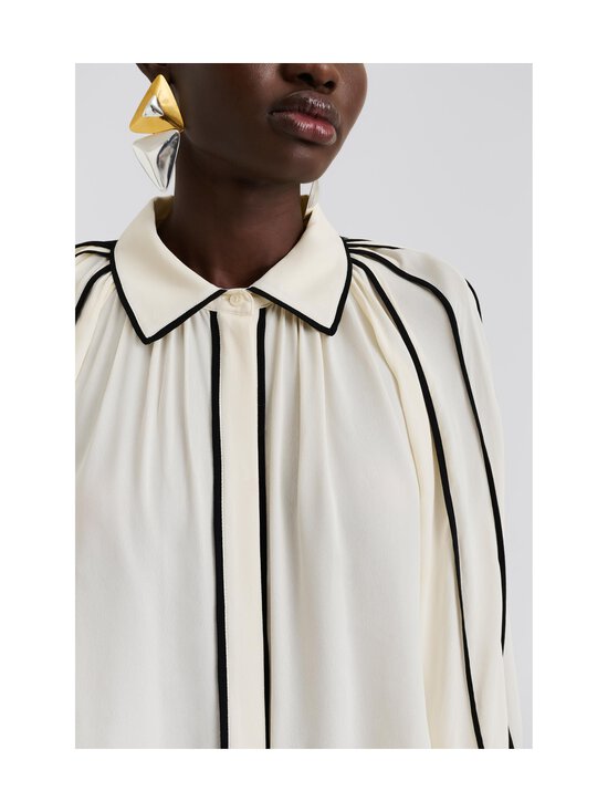 Malina - Bea Contrast Edge Chiffon-pusero - VANILLA | Stockmann - photo 5