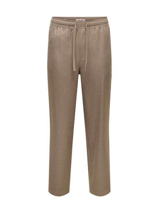 Only & Sons - OnsToby Loose Tap Brush Twill Ripon -housut - WALNUT | Stockmann - photo 1