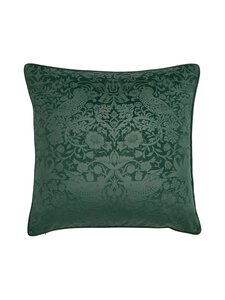 William Morris At Home - Strawberry Thief Embossed dekoratīvais spilvens 50 x 50 cm - 35 FOREST GREEN | Stockmann
