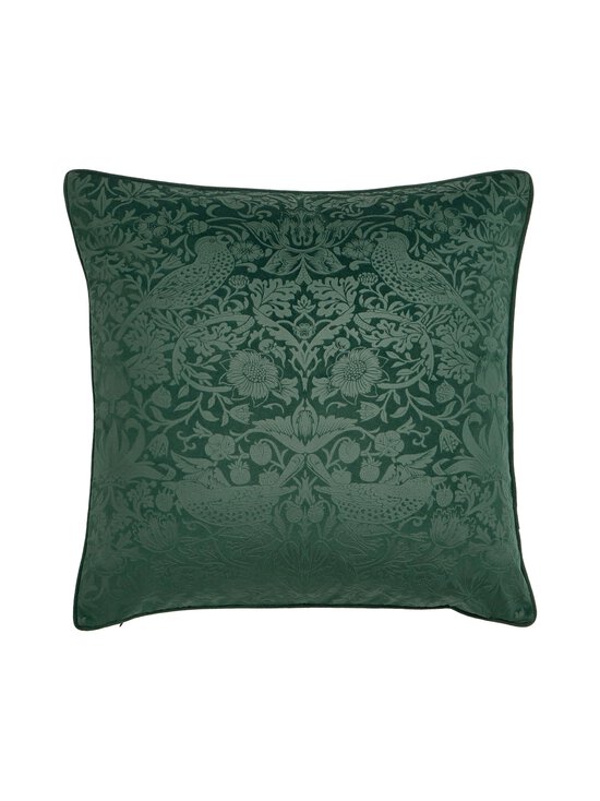 William Morris At Home - Strawberry Thief Embossed dekoratīvais spilvens 50 x 50 cm - 35 FOREST GREEN | Stockmann - photo 1