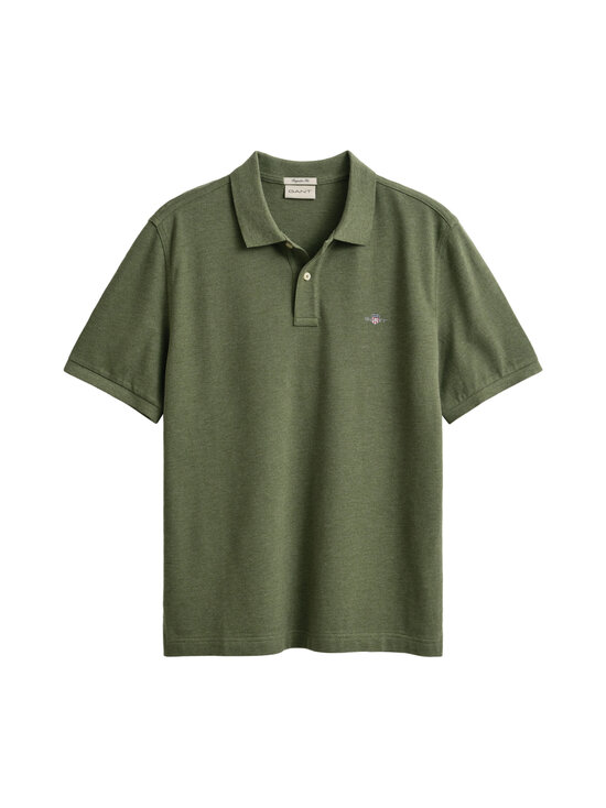 GANT - Regular Fit Shield -pikeepaita - 391 DARK CACTUS MELANGE | Stockmann - photo 1