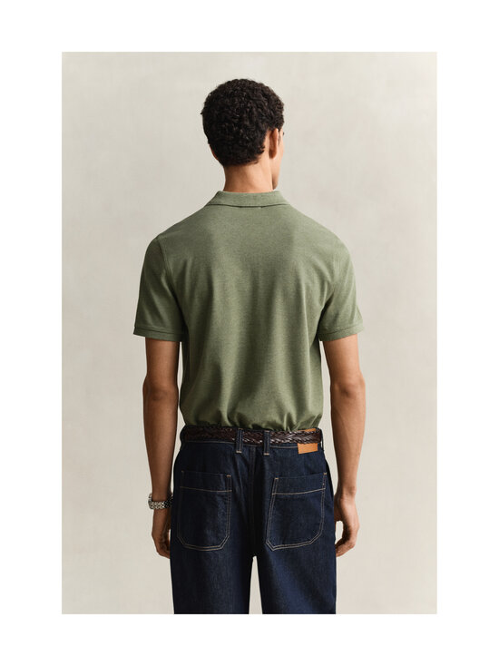 GANT - Regular Fit Shield -pikeepaita - 391 DARK CACTUS MELANGE | Stockmann - photo 3