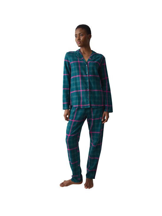 Triumph - Boyfriend Checks -pyjama - M010 GRREN - DARK COMBINATION | Stockmann - photo 2