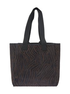 Allsaints - Izzy Zebra Tote soma - BLACK/BROWN | Stockmann