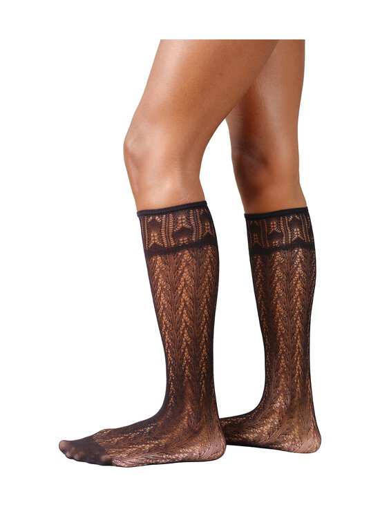 Swedish Stockings - Erica Crochet -polvisukat - 001 BLACK | Stockmann - photo 1