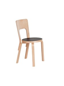 Artek - Tuoli 66 - KOIVU,MUSTA Artek - Tuoli 66 - KOIVU,MUSTA | Stockmann