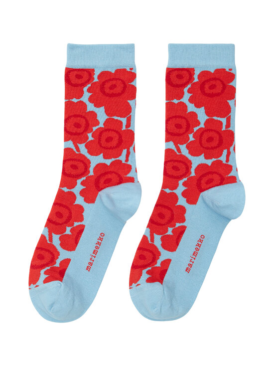 Marimekko - Sokid Linjaus Unikko - 335 RED BLUE | Stockmann - photo 1