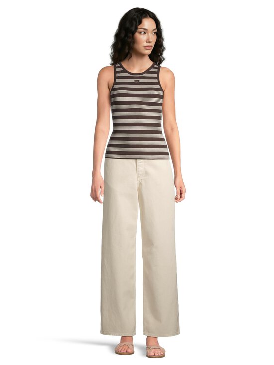 Ganni - Rib Stripe -toppi - 897 MOLE | Stockmann - photo 2