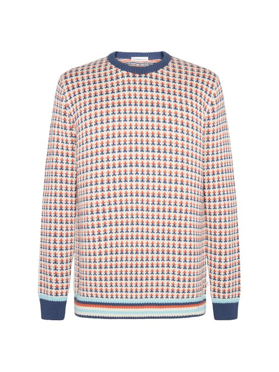 Regular Jacquard Crew Neck džemperis